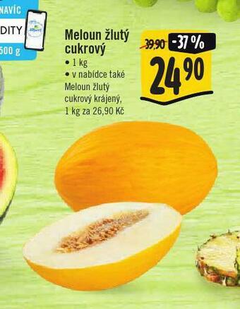 Jip Meloun žlutý cukrový nabídka