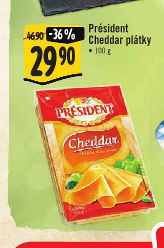 Jip Président cheddar sýr nabídka