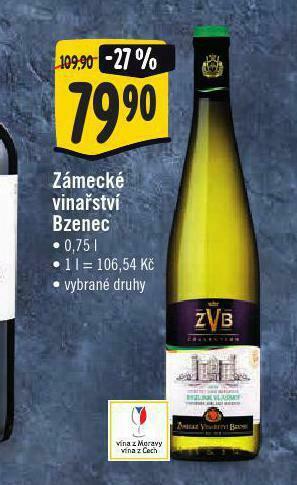 Jip Zámecké vinařství bzenec nabídka