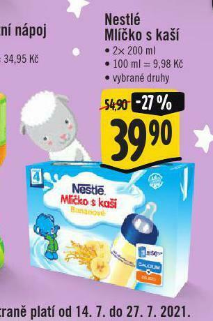 Jip Nestlé mlíčko s kaší nabídka