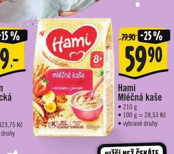 Jip Hami mléčná kaše nabídka