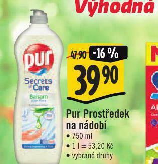 Jip Pur prostředek na nádobí nabídka
