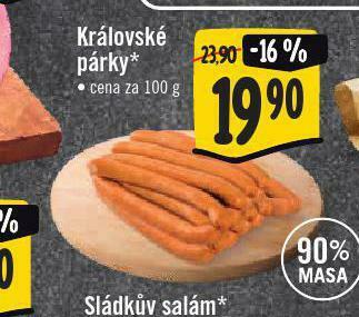 Jip Královské párky nabídka