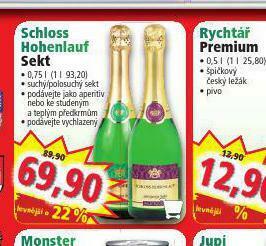 Norma Schloss hohenlauf sekt nabídka