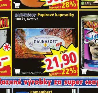 Norma Daunasoft papírové kapesníky nabídka