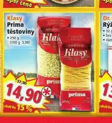 Norma Klasy prima těstoviny nabídka