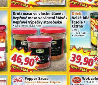 Norma Vepřové maso ve vlastní šťávě nabídka