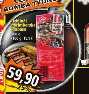 Norma Originální norimberská klobása nabídka