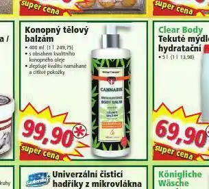 Konopný tělový balzám