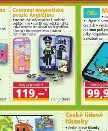 Cestovní magnetické puzzle angličtina
