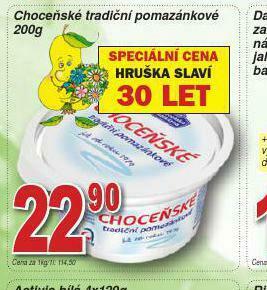 Lidl Choceňské tradiční pomazánkové nabídka