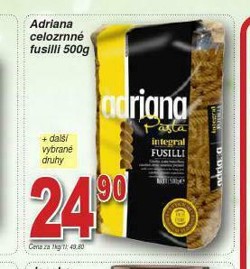 Lidl Adriana těstoviny nabídka