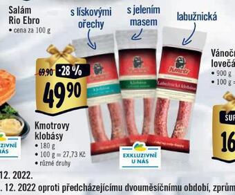 Albert Kmotrovy klobásy nabídka