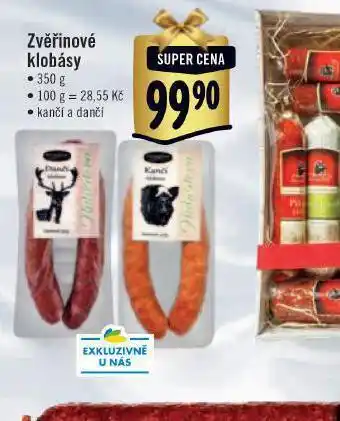 Albert Zvěřinové klobásy nabídka