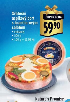 Albert Sváteční aspikový dort s bramborovým salátem nabídka