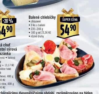 Albert Balené chlebíčky nabídka