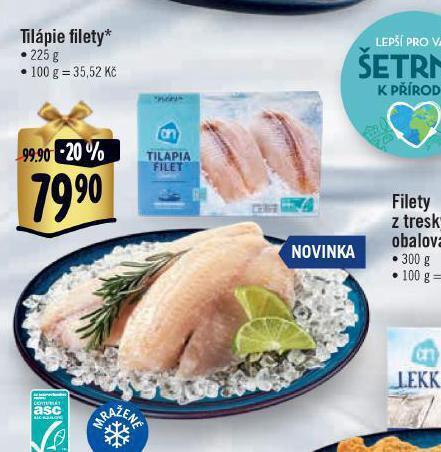 Albert Tilápie filety nabídka