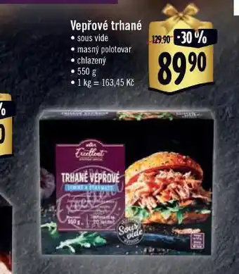 Albert Vepřové trhané sous vide nabídka
