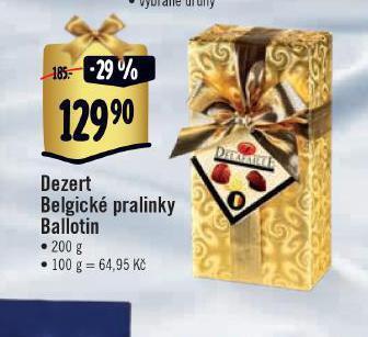 Albert Dezert belgické pralinky ballotin nabídka