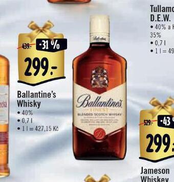 Albert Ballantine´s whisky nabídka