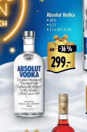Albert Absolut vodka nabídka