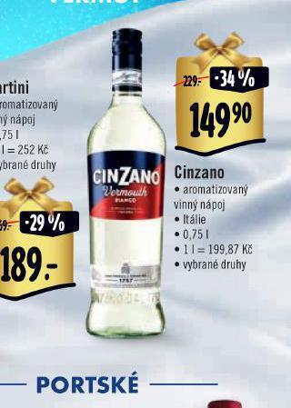 Albert Cinzano nabídka