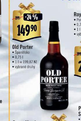 Albert Old porter nabídka