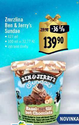 Albert Zmrzlina ben & jerry´s nabídka