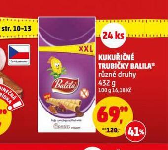 Penny Market Balila kukuřičné trubičky nabídka