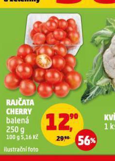 Penny Market Rajčata cherry nabídka