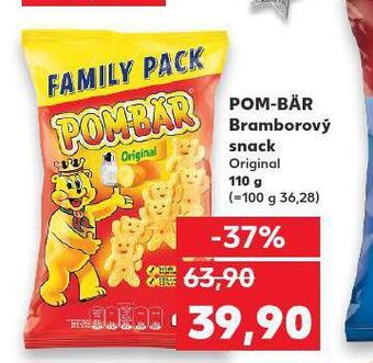 Kaufland Pom bär bramborový snack nabídka