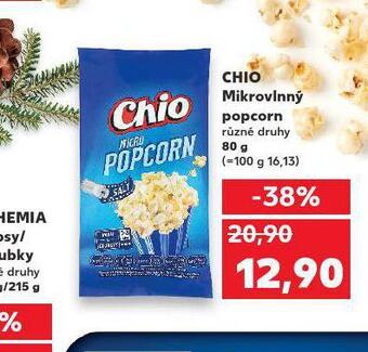 Kaufland Chio mikrovlnný popcorn nabídka