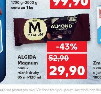 Kaufland Algida magnum nabídka