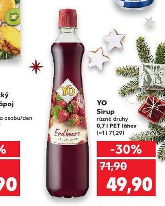 Kaufland Yo sirup nabídka