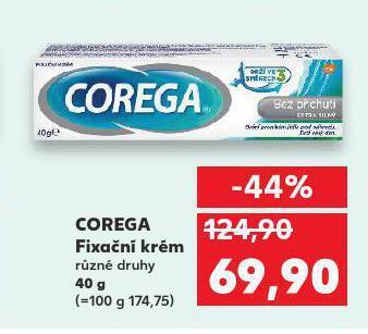 Kaufland Corega fixační krém nabídka