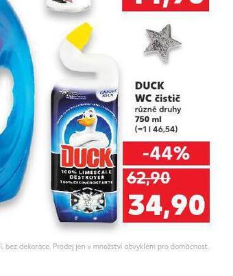 Kaufland Duck wc čistič nabídka