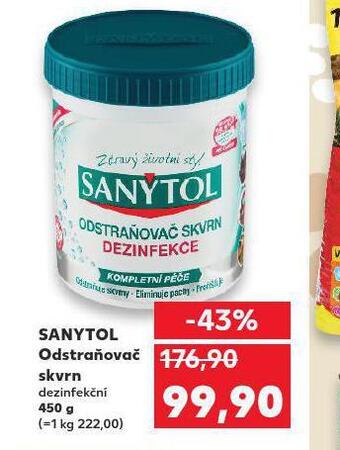 Kaufland Sanytol odstraňovač skvrn nabídka