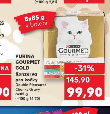 Kaufland Purina gourmet gold konzerva pro kočky nabídka