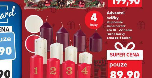 Kaufland Adventní svíčky nabídka