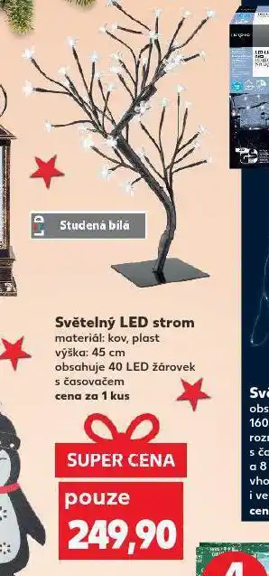 Kaufland Světelný led strom nabídka
