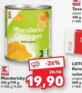 Kaufland Mandarinky nabídka