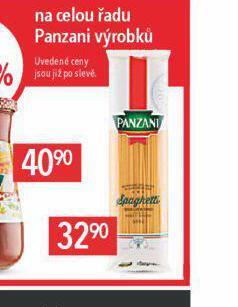 Globus Panzani těstoviny nabídka