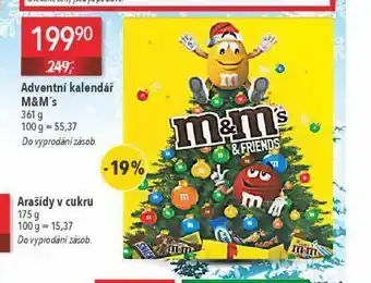 Globus M&m´s adventní kalendář nabídka