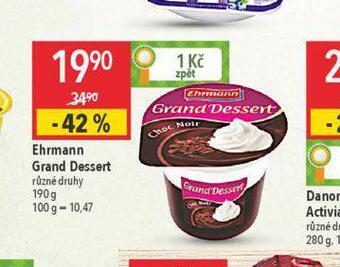 Globus Ehrmann grand dessert nabídka