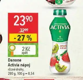 Globus Danone activia jogurt nabídka