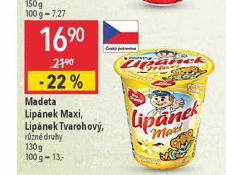 Madeta lipánek maxi