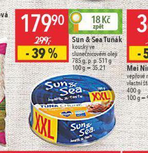 Globus Sun & sea tuňák nabídka