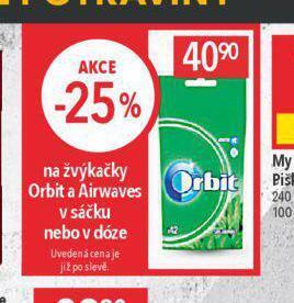 Globus Orbit žvýkačky nabídka