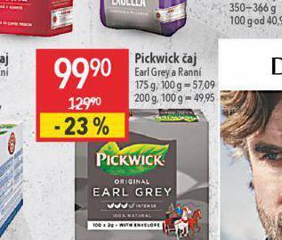 Globus Pickwick čaj nabídka