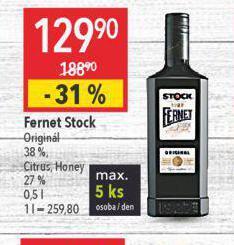 Globus Fernet stock nabídka